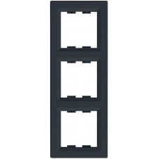 Рамка 3-х постова вертикальна Schneider Electric серії Asfora антрацит (EPH5810371)