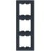 Рамка 3-х постова вертикальна Schneider Electric серії Asfora антрацит (EPH5810371)