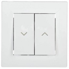 ⚡Выключатель для жалюзи Asfora IP20 белый (EPH1300121)
