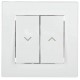 ⚡Выключатель для жалюзи Asfora IP20 белый (EPH1300121)