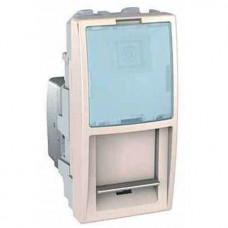 MGU3.412.25 Розетка комп'ютерна RJ45 кат. 5е, FTP 1 модуль серія Unica