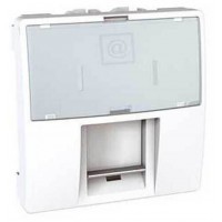 Розетка комп'ютерна RJ45 кат. 6е, UTP 2 модуля серія Unica MGU3.415.18