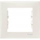 ⚡Декоративная рамка 1-постовая Sedna. Цвет Слоновая кость (SDN5800123)