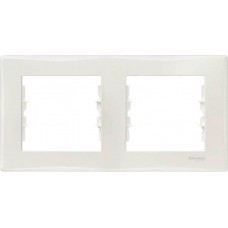 ⚡SDN5800323 Декоративная рамка 2-постовая горизонтальная Sedna. Цвет Слоновая кость