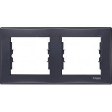 ⚡Декоративна рамка 2-постова горизонтальна Sedna. Колір Графіт (SDN5800370)