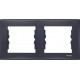 ⚡Декоративна рамка 2-постова горизонтальна Sedna. Колір Графіт (SDN5800370)