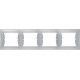 SDN5800760 Декоративна рамка 4-постова горизонтальна Sedna. Колір Алюміній