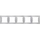 SDN5800960 Декоративна рамка 5-постова горизонтальна Sedna. Колір Алюміній