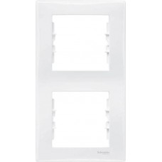 ⚡SDN5801121 Декоративная рамка 2-постовая вертикальная Sedna. Цвет Белый