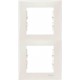 SDN5801123 Декоративна рамка 2-постова вертикальна Sedna. Колір Слонова кістка