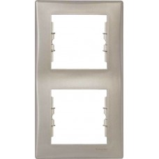 ⚡SDN5801168 Декоративная рамка 2-постовая вертикальная Sedna. Цвет Титан