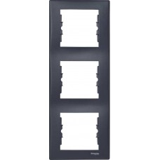⚡Декоративна рамка 3-постова вертикальна Sedna. Колір Графіт (SDN5801370)