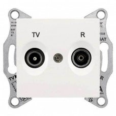 SDN3301823 Розетка TV/R прохідна 4 dB Sedna. Колір Слонова кістка