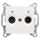 ⚡SDN3301823 Розетка TV/R проходная 4 dB Sedna. Цвет Слоновая кость