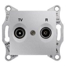 SDN3301660 Розетка TV/R кінцева 1 dB Sedna. Колір Алюміній
