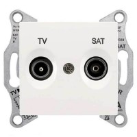 SDN3401923 Розетка ТV/SAT прохідна 4 dB Sedna. Колір Слонова кістка