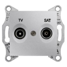 SDN3401260 Розетка ТV/SAT прохідна 8 dB Sedna. Колір Алюміній