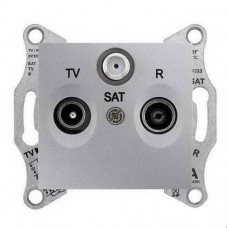 SDN3501260 Розетка TV/R/SAT прохідна 8 dB Sedna. Колір Алюміній