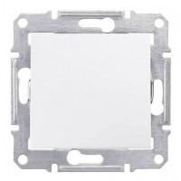 SDN0100321 Одноклавішний вимикач 10A IP44 серії Sedna. Колір Білий