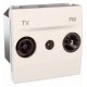 Розетка TV-R прохідна серія Unica MGU3.453.25