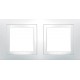 Рамка двомісна Біла Unica Basic MGU2.004.18