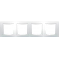Рамка чотиримісна біла Unica Basic MGU2.008.18