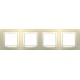 Рамка чотиримісна кремова Unica Basic MGU2.008.559