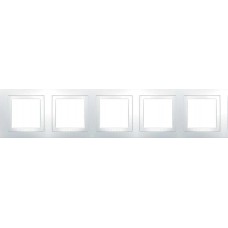 Рамка пятиместная белая Unica Basic MGU2.010.18