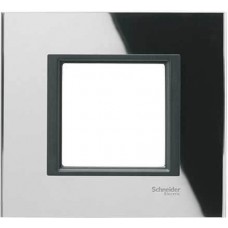 Рамка 1-постовая черное зеркало Unica Class MGU68.002.7C1