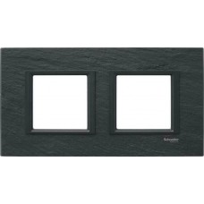 Рамка 2-постовая черный камень Unica Class MGU68.004.7Z1