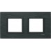 MGU68.004.7Z1 Рамка 2-постова "чорний камінь" Unica Class