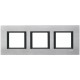Рамка 3-постова "сріблястий алюміній" Unica Class MGU68.006.7A1