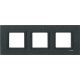 Рамка 3-постовая черный камень Unica Class MGU68.006.7Z1
