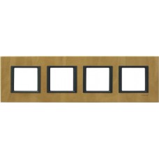 Рамка 4-постова "шкіра сахара" Unica Class MGU68.008.7P1