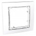 MGU4.002.18 Наборная рамка 1-постовая белая Unica Colors