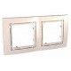Наборная рамка 2-постовая слоновая кость Unica Colors MGU4.004.25