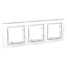 Наборная рамка 3-постовая белая Unica Colors MGU4.006.18