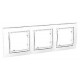Наборная рамка 3-постовая белая Unica Colors MGU4.006.18