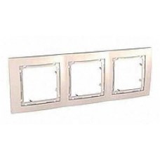 Наборная рамка 3-постовая слоновая кость Unica Colors MGU4.006.25