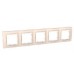 MGU4.010.25 Рамка 5-постовая слоновая кость Unica Colors