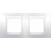 MGU6.004.18 Рамка 2-місна Unica Plus. Колір Білий