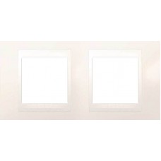Рамка двухместная Unica Plus. Цвет Слоновая кость MGU6.004.25