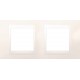 Рамка двухместная Unica Plus. Цвет Слоновая кость MGU6.004.25