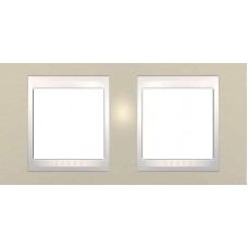 ⚡️ Рамка двухместная Unica Plus. Цвет Песчаный MGU6.004.567