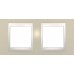 MGU6.004.567 Рамка 2-місна Unica Plus. Колір Піщаний