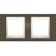 Рамка двомісна Unica Plus. Колір Какао MGU6.004.571