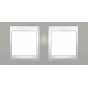 Рамка двухместная Unica Plus. Цвет Туманно-серый MGU6.004.865