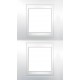 Рамка двухместная Unica Plus. Цвет Белый MGU6.004V.18