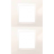 Рамка двухместная Unica Plus. Цвет Слоновая кость MGU6.004V.25