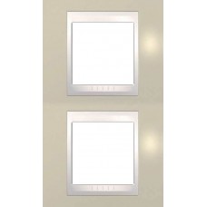Рамка двухместная Unica Plus. Цвет Песчаный MGU6.004V.567